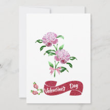 Flores rosas para el día de San Valentín