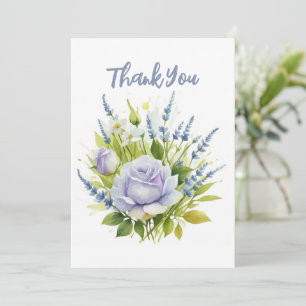 Tarjeta Festiva Flores silvestres de lavadora acuarela