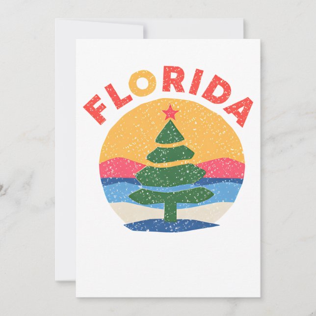 Tarjeta Festiva Florida christmas (Anverso)