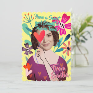 Tarjeta Festiva Floristería Shana Tove Hermoso Original y Arti