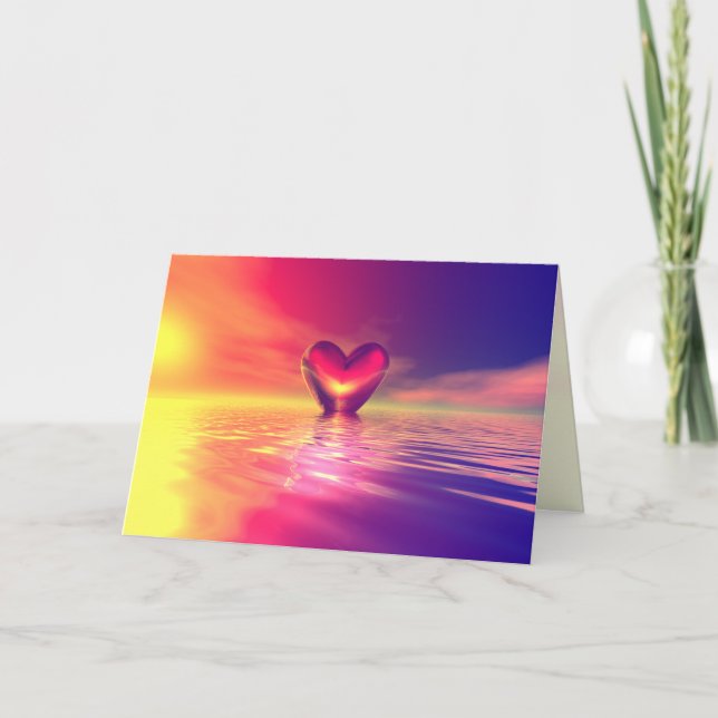 Tarjeta Festiva Flotadores de amor (Anverso)