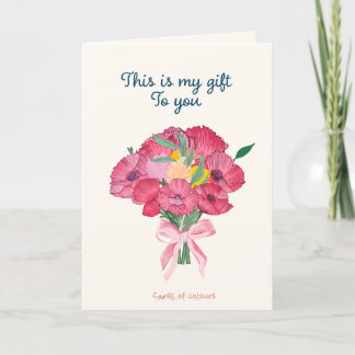 Tarjeta Festiva Flowers greeting card