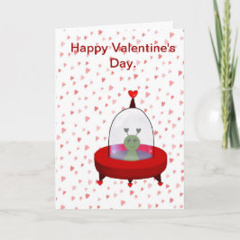 Tarjeta Festiva Flying Saucer Valentine Card