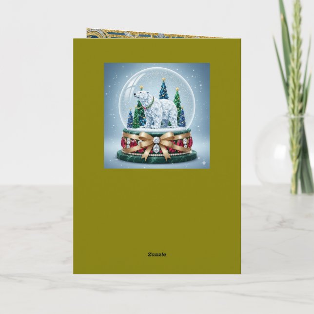 Tarjeta Festiva Folded Holiday Card (Reverso)