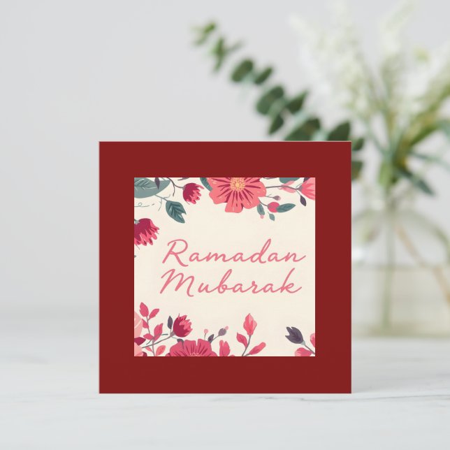 Tarjeta Festiva Folded Holiday Card (Anverso de pie)