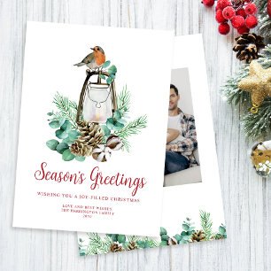 Tarjeta Festiva Foliage Foliage Foliage, felicitaciones de tempora