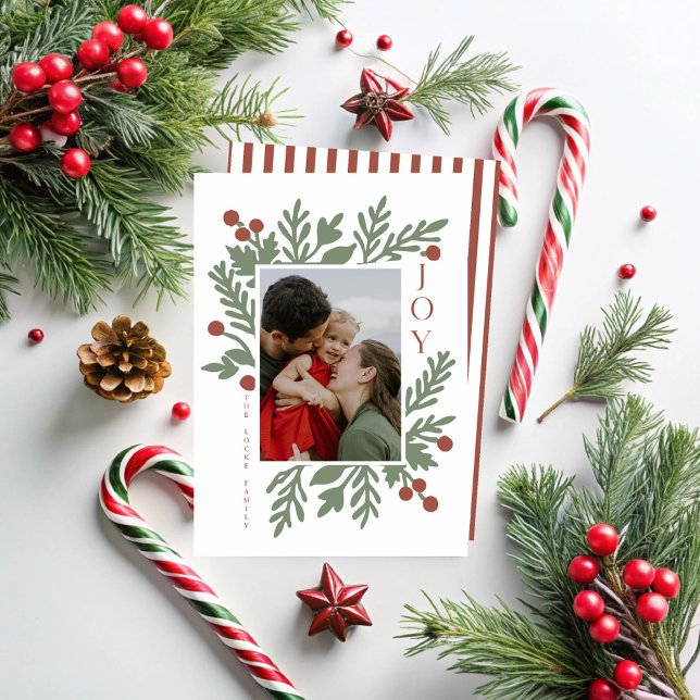 Tarjeta Festiva Foliage Foliage Joy Holiday/Navidades Foto (Subido por el creador)