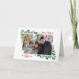 Tarjeta Festiva Foliage invernal Ferry Christmas Photo