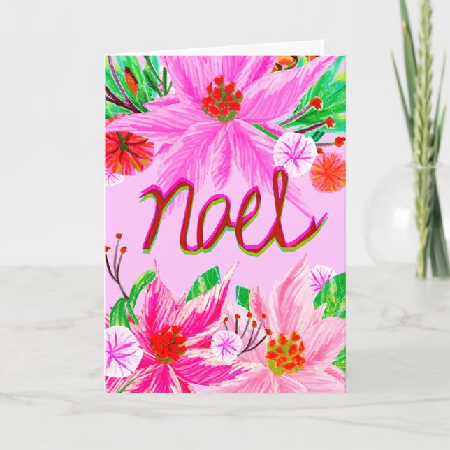 Tarjeta Festiva Foliage Navidades - Noel (Anverso)