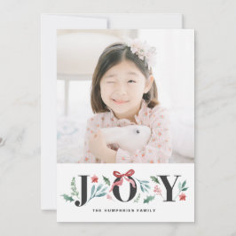 Tarjeta Festiva Foliage y foto de flores de vacaciones de color ac