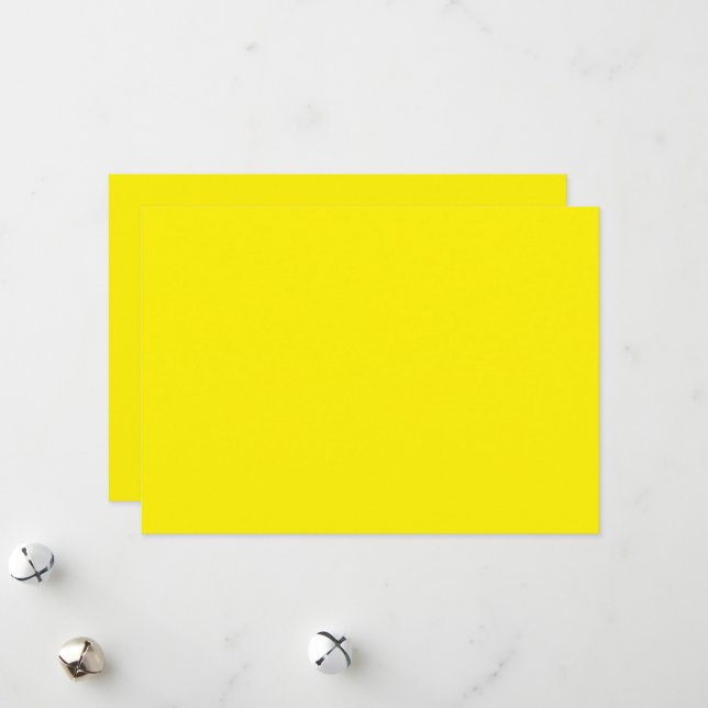 Tarjeta Festiva fondo amarillo con borde negro (Anverso/Reverso In Situ)