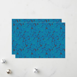 Tarjeta Festiva fondo azul y negro con un patrón