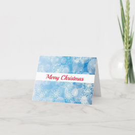 Tarjeta Festiva Fondo de copas de nieve