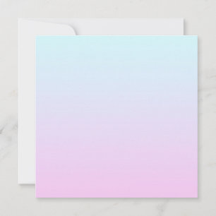 Tarjeta Festiva Fondo de degradado rosa y azul pastel