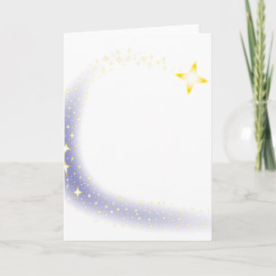 Tarjeta Festiva Fondo de la estrella fugaz
