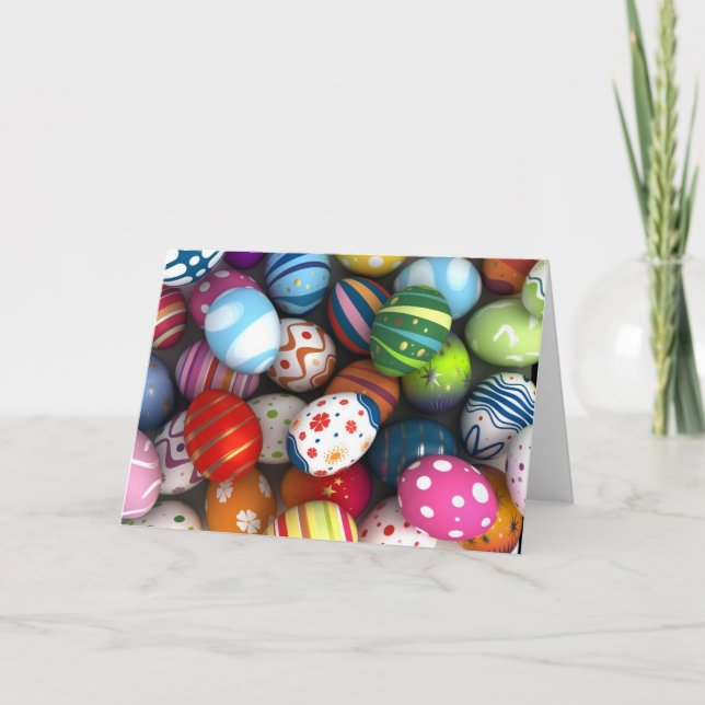 Tarjeta Festiva Fondo de Pascua (Anverso)