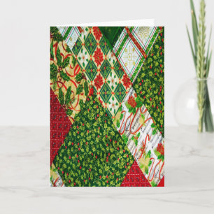 Tarjeta Festiva Fondo de tejido de Navidades