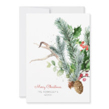 Fondo plano de vegetación botánica invernal