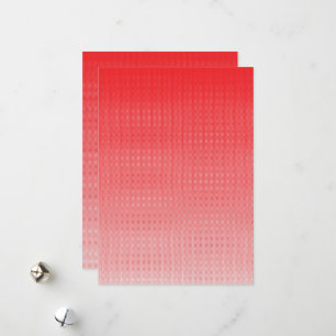 Tarjeta Festiva fondo rojo y blanco con cuadrados pequeños