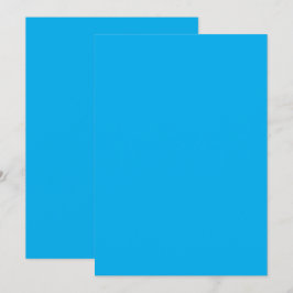 Tarjeta Festiva Fondo Sólido de Azul Cian