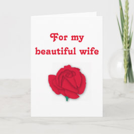 Tarjeta Festiva For My Beautiful Wife Valentine Greeting Cards