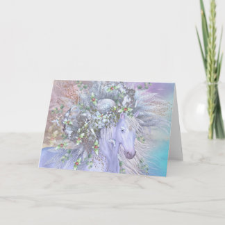 Tarjeta Festiva "Forest Spirit: Winter" Blank Holiday Card