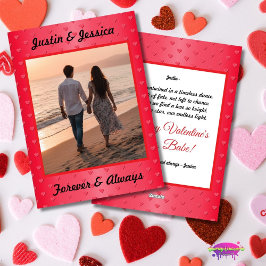 Tarjeta Festiva Forever and Always Valentine's Photo