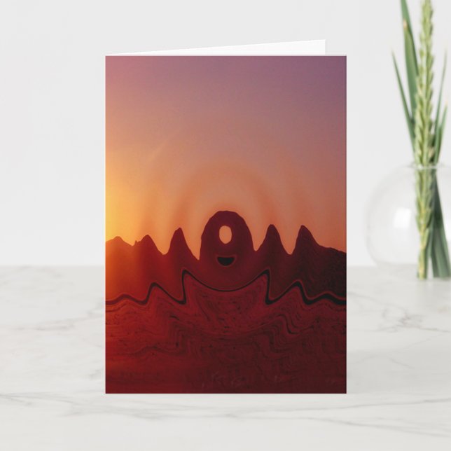 Tarjeta Festiva Formaciones de Arizona (Anverso)