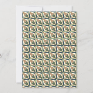 Tarjeta Festiva Formas para diamantes en tonos neutros