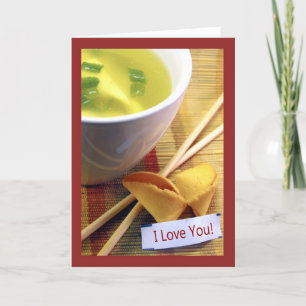 Tarjeta Festiva Fortune Cookie Valentine