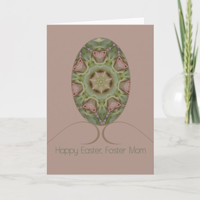 Tarjeta Festiva Foster Mom Happy Easter (Anverso)