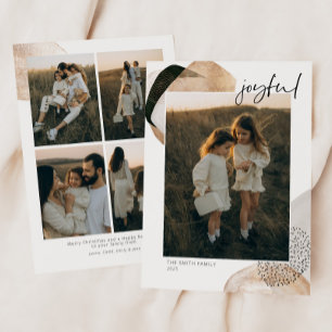 Tarjeta Festiva Foto abstracta alegre verde dorado negro