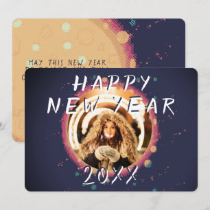 Tarjeta Festiva Foto abstracta Feliz Año Nuevo 2023