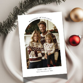 Tarjeta Festiva Foto Arch Wonders De Sus Navidades De Amor Religio