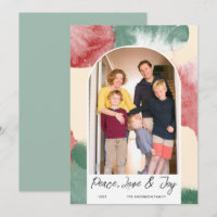 Foto arqueada Resumen Acuarela Paz Amor y Alegría