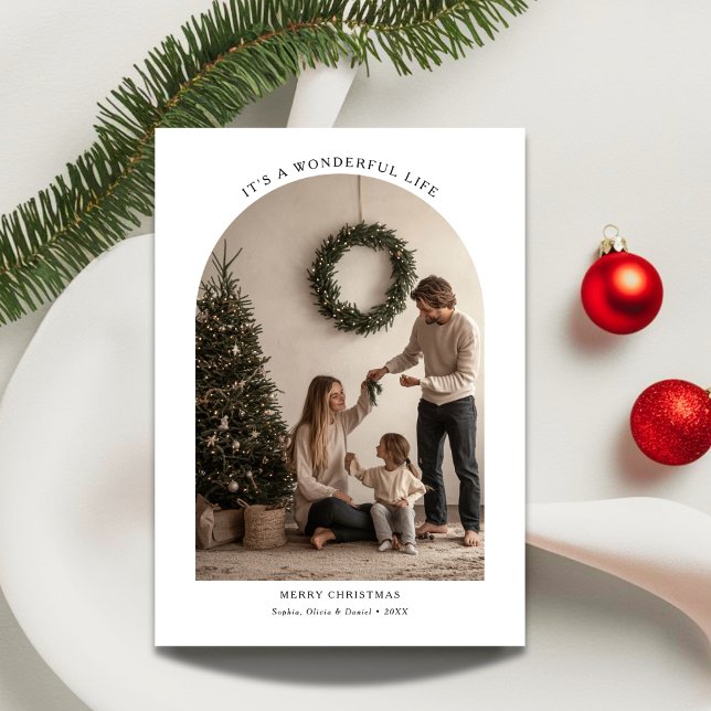 Tarjeta Festiva Foto artística simple: Navidades de vida maravillo (Subido por el creador)