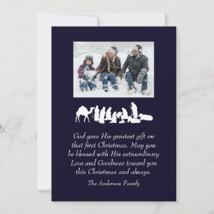 Tarjeta Festiva Foto: Biblia contra Navidades cristianos