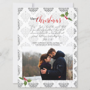 Tarjeta Festiva Foto Christian Card John 3:16