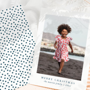 Tarjeta Festiva Foto clásica de festividad navideña impresa