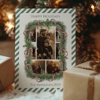 Foto Corona de Bastones de Caramelo Navideños Fami