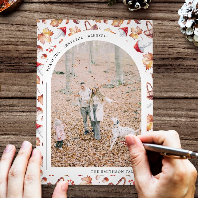 Tarjeta Festiva Foto de Acción de Gracias Agradecido Bendito (Subido por el creador)