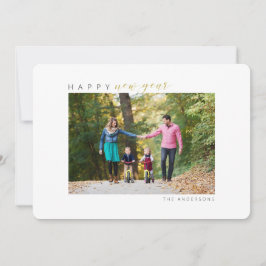 Tarjeta Festiva Foto de Año Nuevo