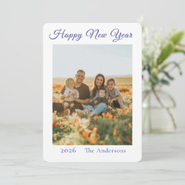 Tarjeta Festiva Foto de Año Nuevo