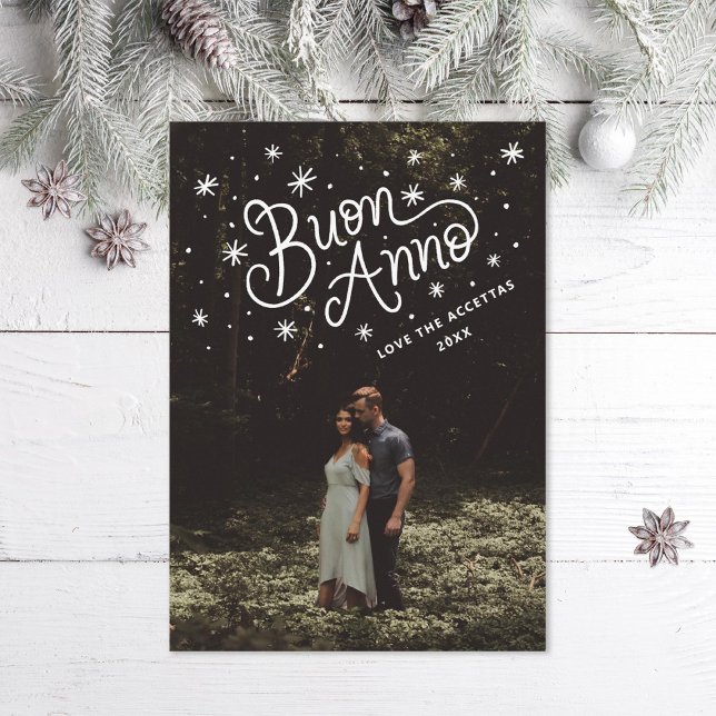 Tarjeta Festiva Foto de Año Nuevo italiano Buon Anno (Subido por el creador)