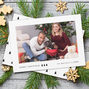 Tarjeta Festiva Foto de árbol moderno