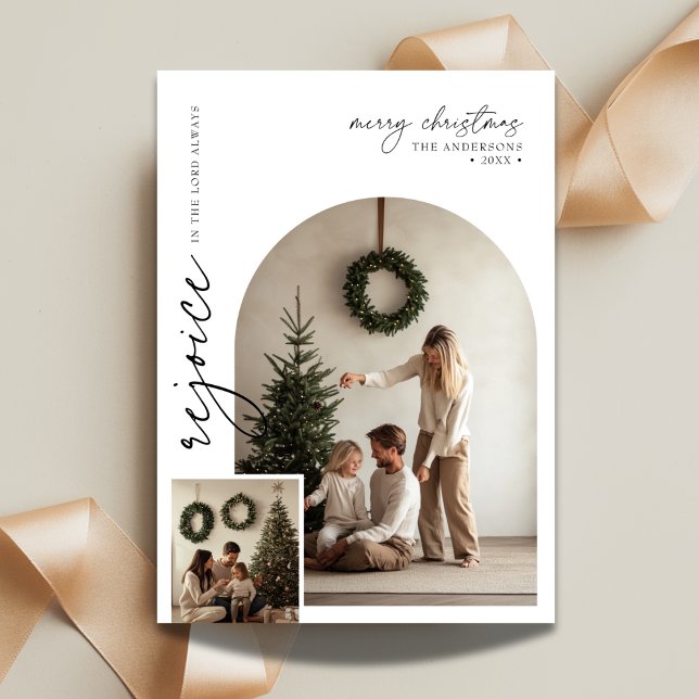 Tarjeta Festiva Foto de arco de guiones alegrándose de la fe relig (Subido por el creador)