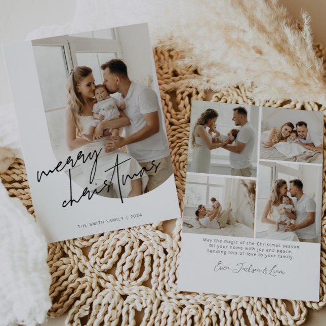 Tarjeta Festiva Foto de arco de Navidades de caligrafía de guiones (Subido por el creador)