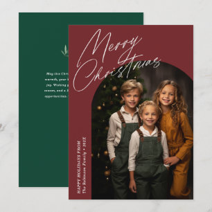 Tarjeta Festiva Foto de arco de navidades mínimos