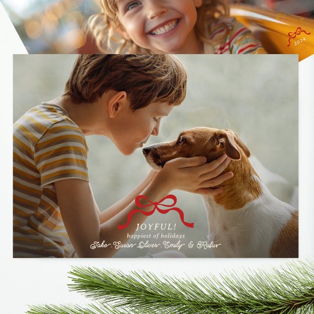 Tarjeta Festiva foto de arco de navidades rojos retro clásicos (Subido por el creador)