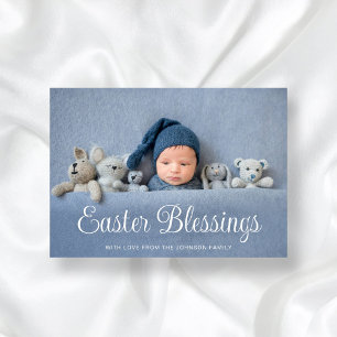 Tarjeta Festiva Foto de bendiciones modernas de Pascua